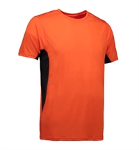 ID 594 Herre sports t-shirt orange/ sort